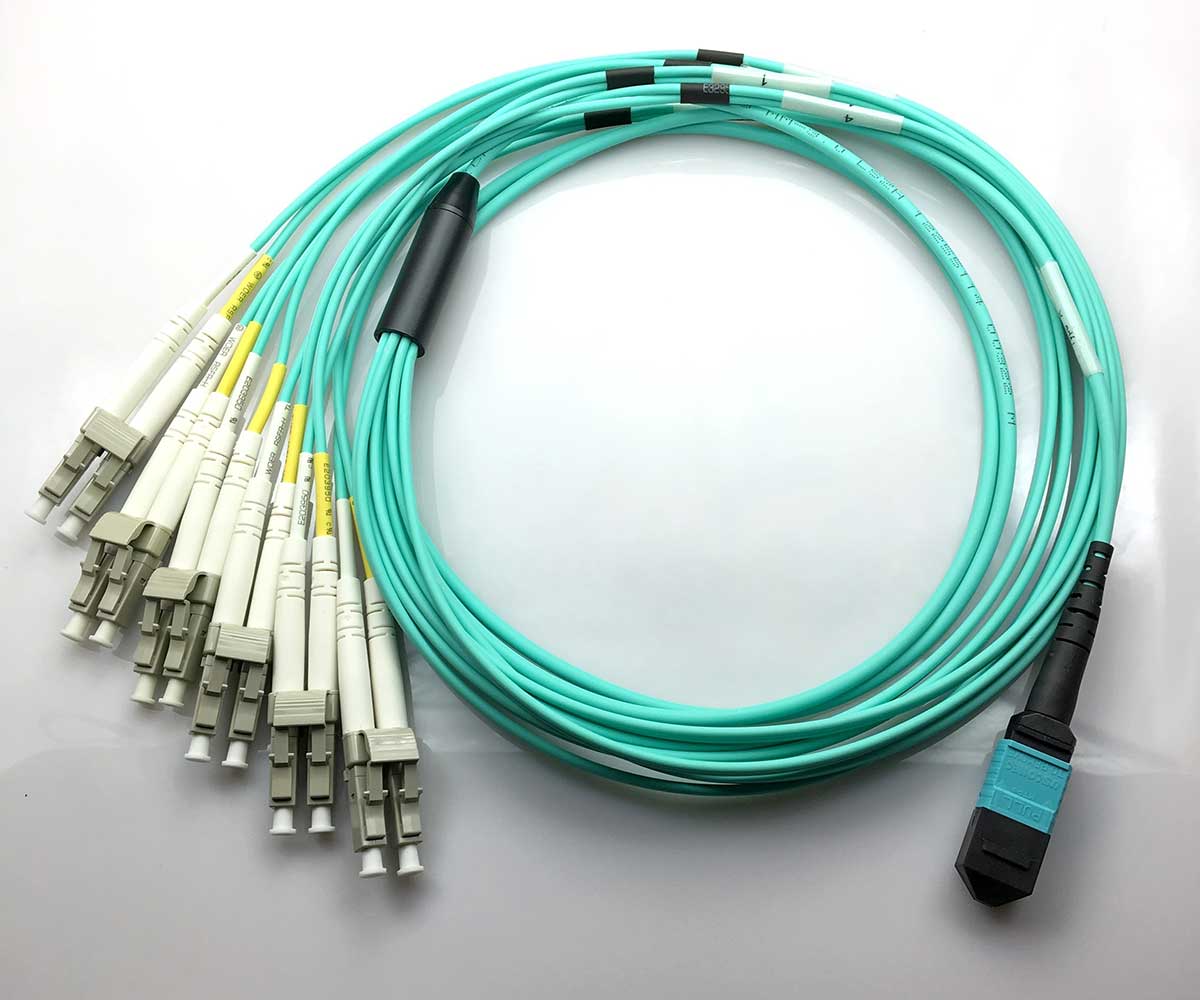 MTP MPO OM3 & 4 Fanout Cables | Montclair Fiber